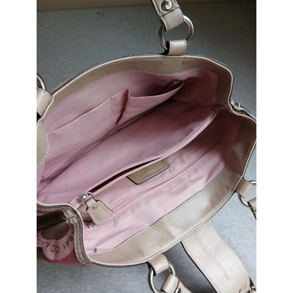 Coach Purse Soho Ashley Sateen Snaphead Tote Bag Designer K1175 F18805 - Picture 13 of 16